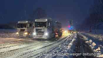 Schnee und Glätte in Region Braunschweig: Unfälle, umgestürzte Bäume, Busausfälle