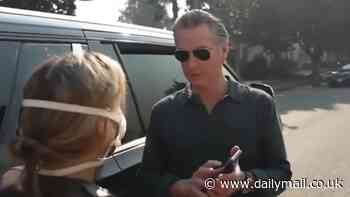 Gavin Newsom's shocking reaction to woman who chased him down to demanding wildfire answers