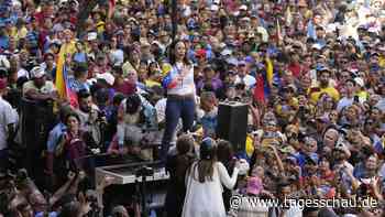 Venezuelas Oppositionsführerin Machado nach Festnahme wieder frei