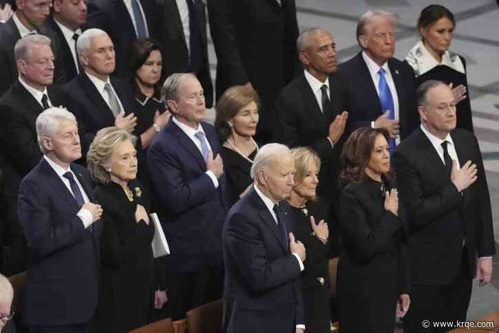 Michelle Obama 'sends her thoughts and prayers' while absent from Carter's funeral