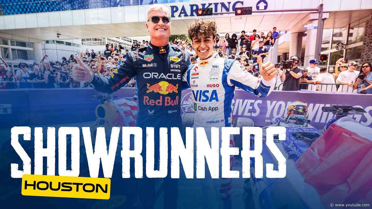 F1 Cars Do Donuts On The Streets of Houston! | Showrunners