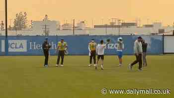 Eerie pictures show apocalyptic scene at Chargers facility as players practice amid LA fires