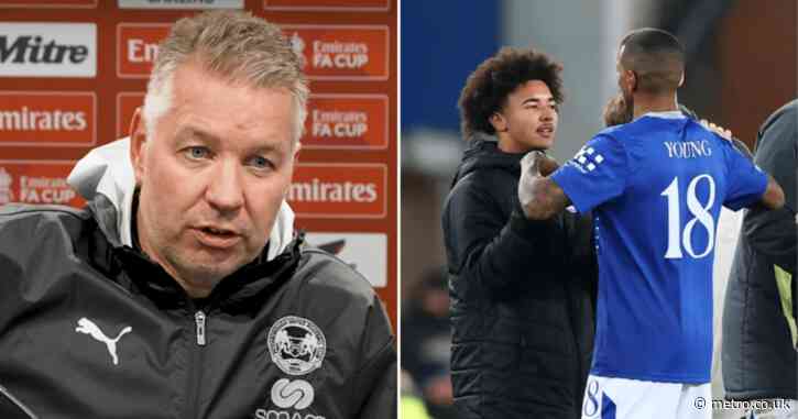 Darren Ferguson reveals Everton player ‘had a pop’ at him for leaving Ashley Young’s son on bench