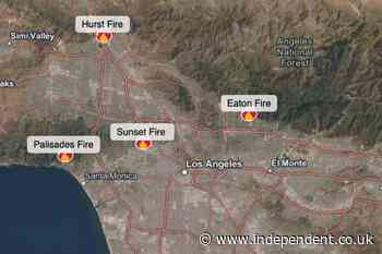 LA wildfires mapped: Palisades and Eaton blazes now cover nearly 30,000 acres