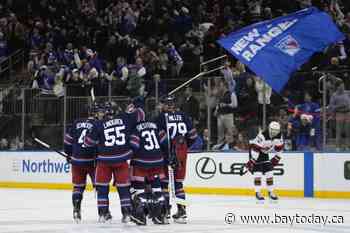 Carrick's overtime goal lifts Rangers past Devils 3-2