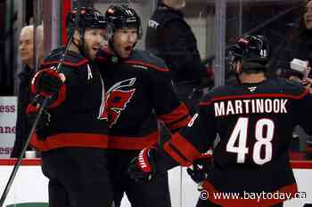 Jordan Staal scores hat trick to lead Hurricanes to 6-3 win over Maple Leafs