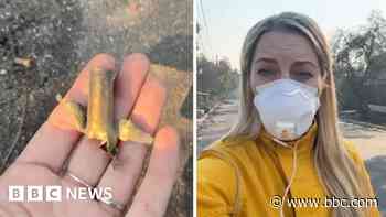 Spent cartridges found amongst fire wreckage in Los Angeles