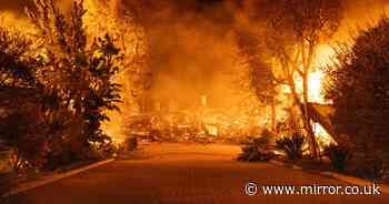 Hollywood sign fire: Horror as AI image of landmark alight in 'apocalyptic' wildfires goes viral