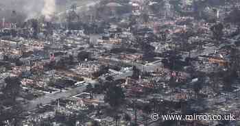 LA wildfires: Haunting drone footage shows homes reduced to ash by horror blaze