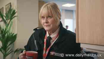 Happy Valley star Sarah Lancashire returns to her iconic detective role for a hilarious advert - two years after crime drama ended