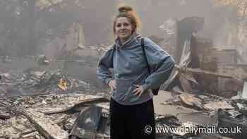 Mother gives house tour from hell as she shows viewers around her ruined home after it was devastated by the LA wildfires