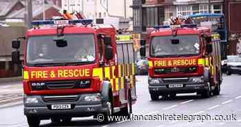 Two fire engines spend more than an hour tackling vehicle fire