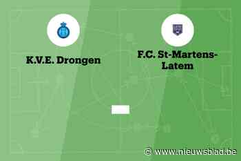 Wedstrijd tussen KVE Drongen B en FC Latem afgelast