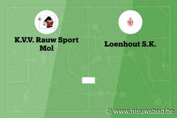 Wedstrijd tussen Rauw en Loenhout B afgelast