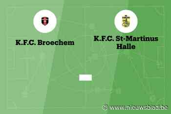 Wedstrijd tussen Broechem B en Halle afgelast