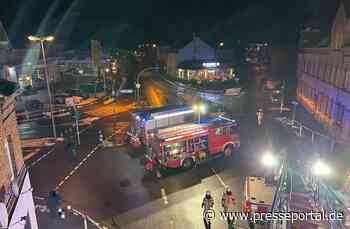 FW Helmstedt: Feuer mit Personenrettung, Braunschweiger Tor.