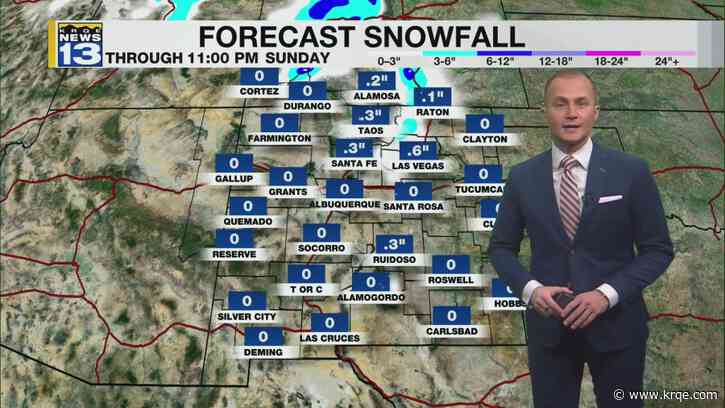 Snow returns to parts of New Mexico this weekend