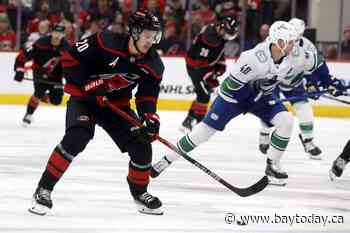 Staal, Tokarski lead Hurricanes to 2-0 win over Canucks