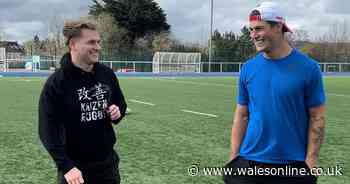 Student films quest to become a pro rugby player like best friend Louis Rees-Zammit