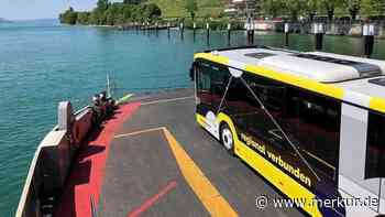 Das ist Deutschlands einzige Buslinie, die übers Wasser führt