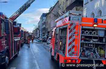 FW Düren: Brand im Mehrfamilienhaus mit drei Verletzten