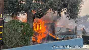 The heartbreaking moment Aussie family found new home razed in LA fire: 'Unbelievable pain'