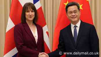 Rachel Reeves stands behind her 'non-negotiable' Budget as she arrives in China after Tories accused her of fleeing to Beijing instead of fixing flatlining economy