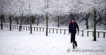 UK snow maps show exact date SECOND '5cm per hour' blizzard will hit Brits this month