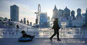 Inside China's Ice City where temperatures hit -30C but tourists turn up in 'thin coats'