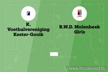 Wedstrijd tussen Kester-Gooik B en RWDM Girls C afgelast