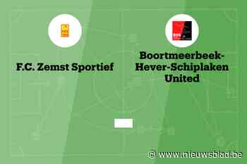 Wedstrijd tussen Zemst B en BHS United B afgelast