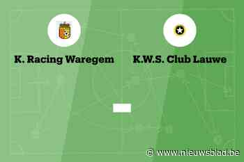 Wedstrijd tussen Racing Waregem B en WS Lauwe afgelast