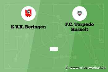 Wedstrijd tussen KVK Beringen en Torpedo Hasselt afgelast