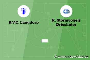Wedstrijd tussen Langdorp en Drieslinter afgelast