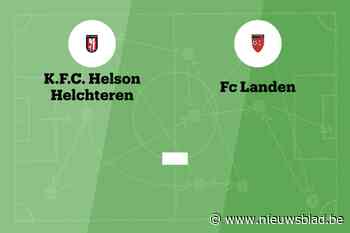 Wedstrijd tussen Helson en FC Landen afgelast