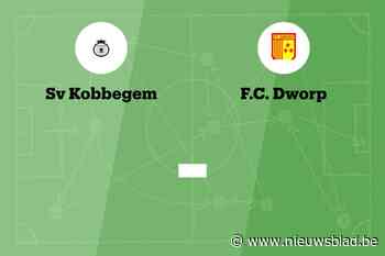Wedstrijd tussen Kobbegem en Dworp afgelast