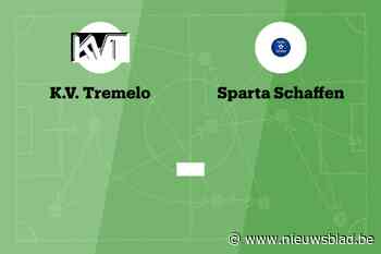 Wedstrijd tussen Tremelo en Sparta Schaffen afgelast