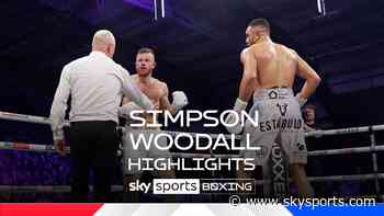 Highlights: Simpson TKO's Woodall after controversial early stoppage