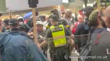 Disgusting chant at pro-Palestine rally in Melbourne after activists clash with Jewish demonstrators