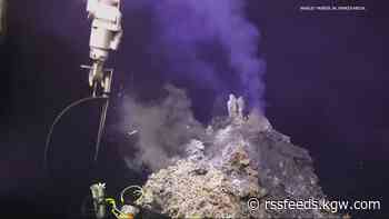 Oregon State University researchers say an active undersea volcano off the coast of Oregon could erupt in 2025