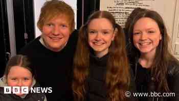 'A dream come true' as sisters perform for Ed Sheeran