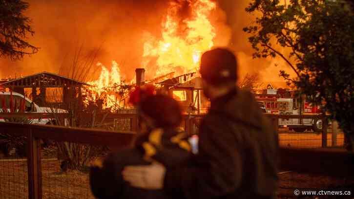 A father who stayed by his son's bedside were among the victims in California's wildfires