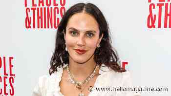 Jessica Brown Findlay's daring red second wedding dress revealed