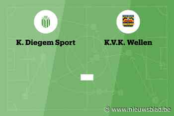 Wedstrijd tussen Diegem Sport en KVK Wellen afgelast