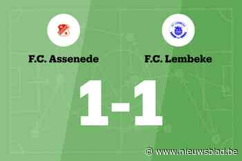 FC Assenede en FC Lembeke eindigt op 1-1