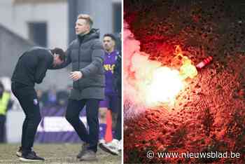 “Hopelijk hou ik er niets aan over”: physical coach Beerschot reageert nadat vuurpijl vlak bij hem is ontploft