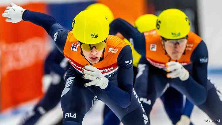 Shorttrackers Van 't Wout en Velzeboer pakken ook NK-goud op 1.000 meter