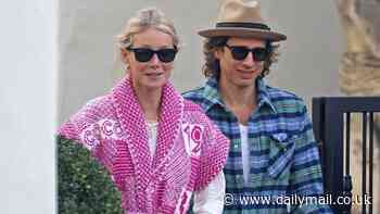 Gwyneth Paltrow enjoys shopping trip in California with husband Brad Falchuk - in pictures taken two days before the devastating LA wildfires broke out