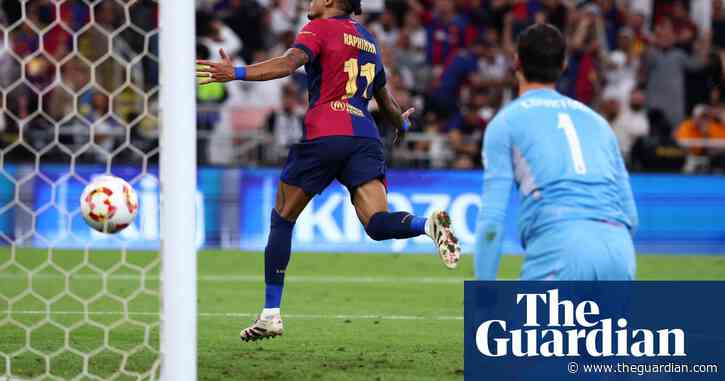 Barcelona thrash Real Madrid in chaotic clásico Spanish Super cup final