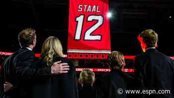 'Forever a Hurricane': Staal sees No. 12 retired